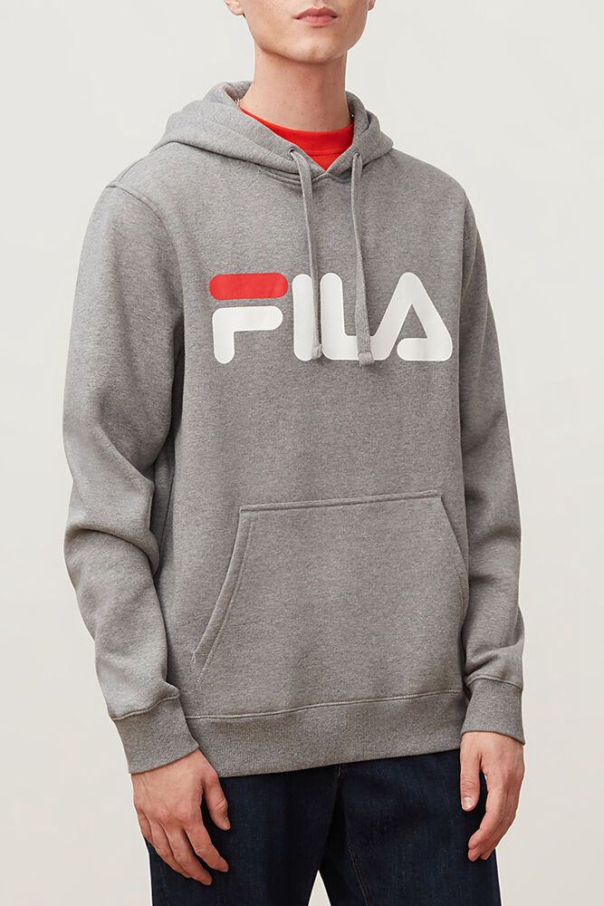 Fila Hoodie Panske Flori Siva - NGUOF0196